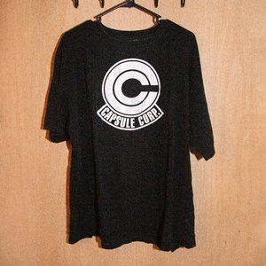 Tee Public Dragon Ball Z Capsule Corp Logo Short Sleeve T-Shirt, Size 2XL GUC